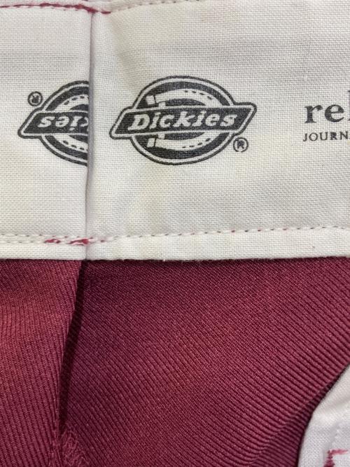 Dickies（ディッキーズ）Dickies (ディッキーズ) JOURNAL STANDARD relume (ジャーナルスタンダード レリューム) 別注 ワイドスラックス ボルドー サイズ:XLの古着・服飾アイテム