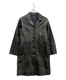 OLD GAP（オールドギャップ）の古着「レザーコート」｜ブラック
