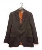 ETROエトロ）の古着「裏地総柄2Bジャケット」｜ブラウン