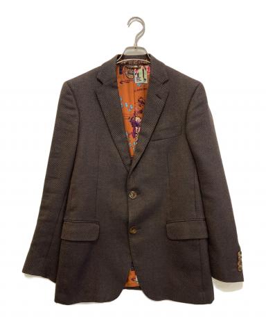 中古・古着通販】ETRO (エトロ) 裏地総柄2Bジャケット ブラウン サイズ