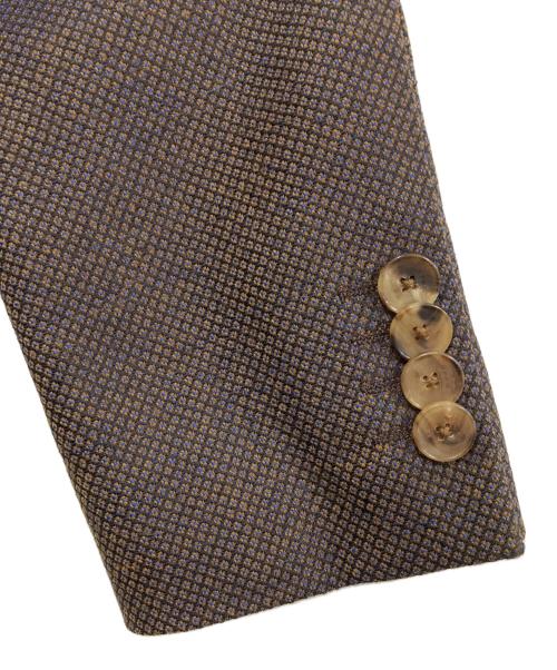 ETRO（エトロ）ETRO (エトロ) 裏地総柄2Bジャケット ブラウン サイズ:46の古着・服飾アイテム