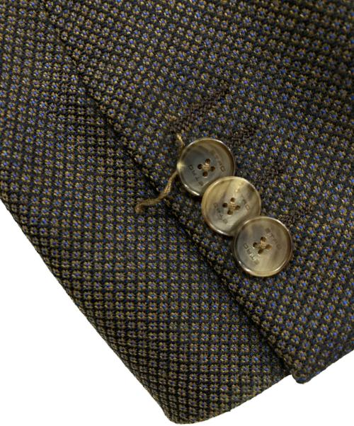 ETRO（エトロ）ETRO (エトロ) 裏地総柄2Bジャケット ブラウン サイズ:46の古着・服飾アイテム