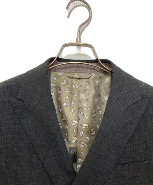 ETRO（エトロ）ETRO (エトロ) ペイズリー柄ダブルジャケットスーツ ブラック サイズ:46の古着・服飾アイテム