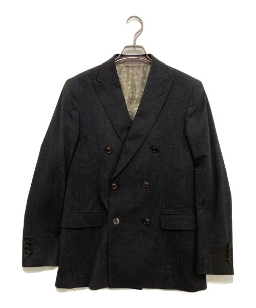 ETRO（エトロ）ETRO (エトロ) ペイズリー柄ダブルジャケットスーツ ブラック サイズ:46の古着・服飾アイテム