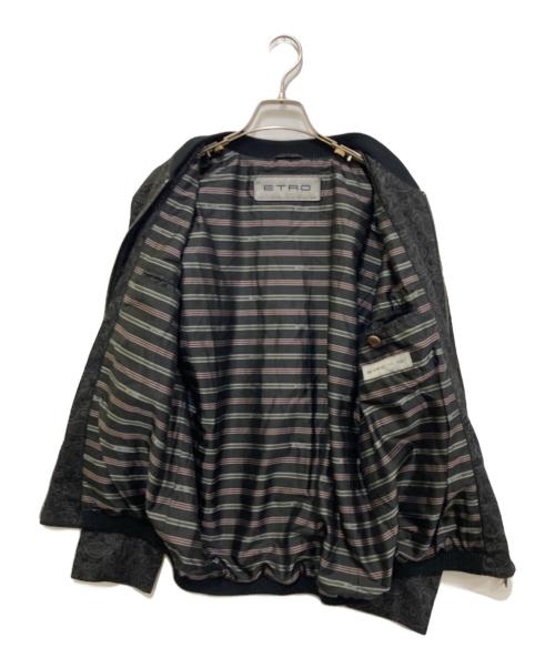 ETRO（エトロ）ETRO (エトロ) ペイズリー柄ゴートレザーブルゾン　171-1L415-9157 ブラック サイズ:Mの古着・服飾アイテム