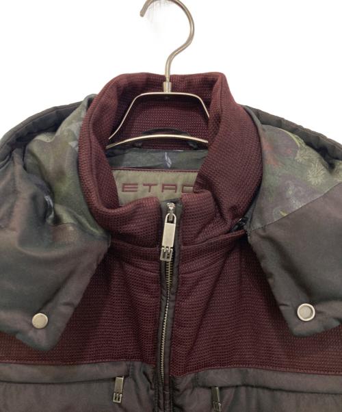 ETRO（エトロ）ETRO (エトロ) ペイズリー柄ダウンジャケット ブラウン サイズ:Sの古着・服飾アイテム