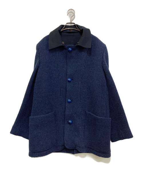 ETRO（エトロ）ETRO (エトロ) ライナー付ニットジャケット ネイビー サイズ:48の古着・服飾アイテム