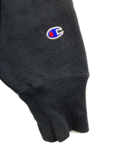 Champion REVERSE WEAVE（チャンピオン リバース ウィーブ）Champion REVERSE WEAVE (チャンピオン リバース ウィーブ) MINNANO (ミンナノ) コラボプリントスウェット ブラック サイズ:LARGEの古着・服飾アイテム