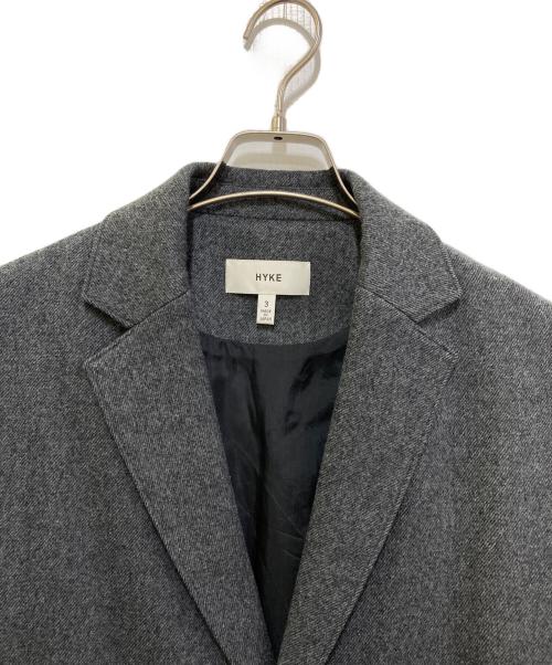 HYKE（ハイク）HYKE (ハイク) チェスターコート　202-17267 グレー サイズ:3の古着・服飾アイテム