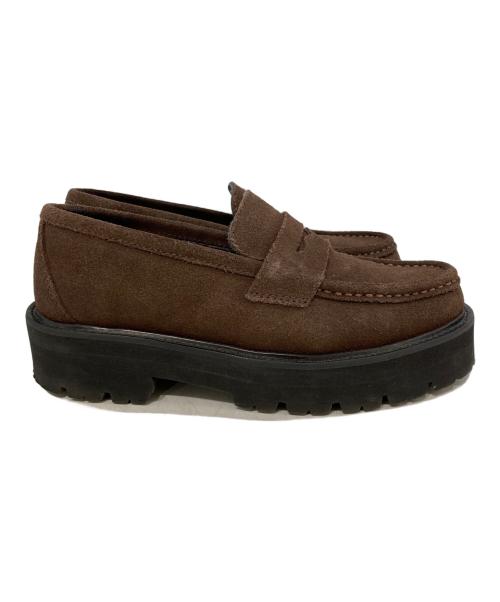 Caminando（カミナンド）Caminando (カミナンド) SUEDE LOAFER ブラウン サイズ:6の古着・服飾アイテム