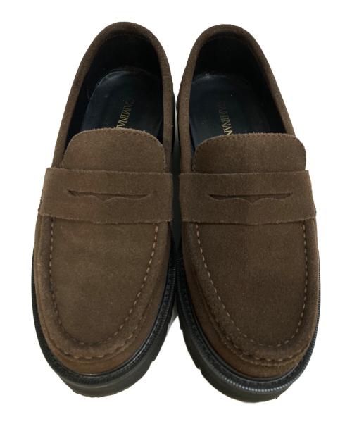 Caminando（カミナンド）Caminando (カミナンド) SUEDE LOAFER ブラウン サイズ:6の古着・服飾アイテム