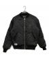 Schott（ショット）の古着「ONIONQUILTED JACKET OVAL CHENILLE LOGO 782-3252021」｜ブラック