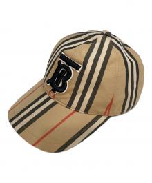 BURBERRY LONDON（バーバリーロンドン）の古着「TBロゴ コットン キャップ」｜ベージュ