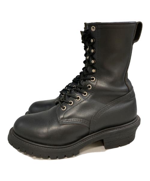 RED WING（レッドウィング）RED WING (レッドウィング) ナイフポケット付きロガーブーツ　8198 ブラック サイズ:不明(実寸をご参考下さい)の古着・服飾アイテム