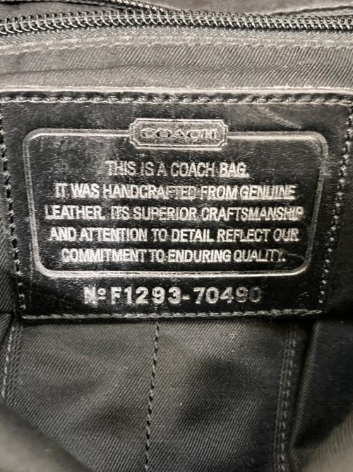 COACH（コーチ）COACH (コーチ) 2WAYレザーバッグ ブラックの古着・服飾アイテム