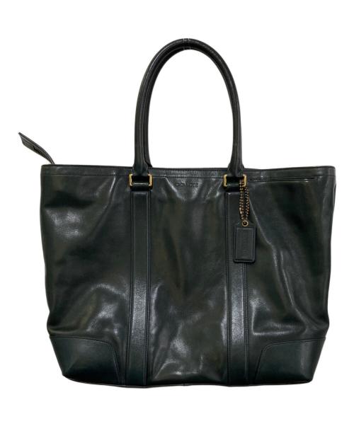 COACH（コーチ）COACH (コーチ) レザー2WAYバッグ ネイビーの古着・服飾アイテム