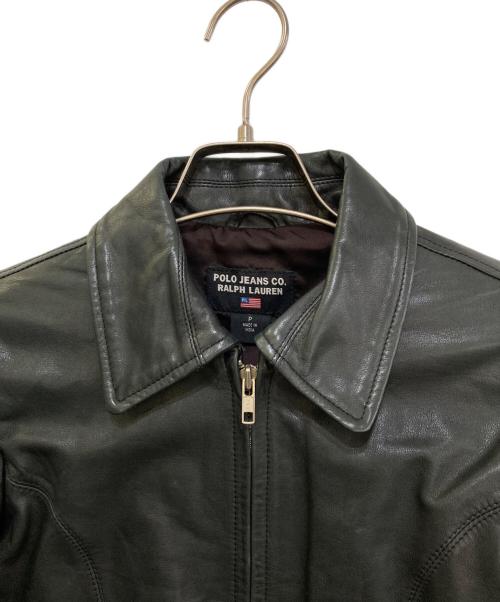 POLO JEANS CO.（ポロジーンズカンパニー）POLO JEANS CO. (ポロジーンズカンパニー) レザージャケット ブラック サイズ:Ｐの古着・服飾アイテム