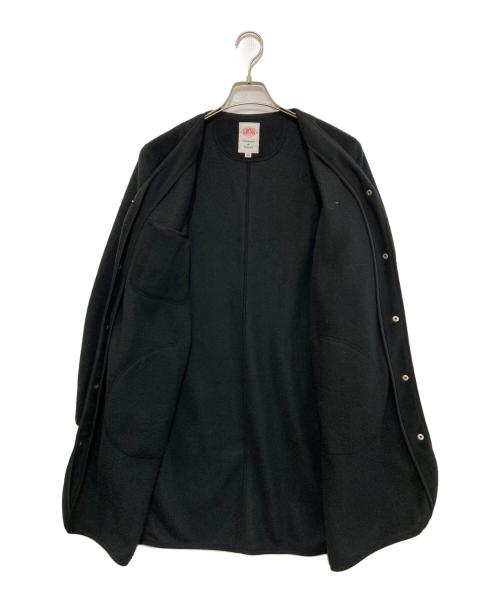 DANTON（ダントン）DANTON (ダントン) フリースカラーレスコート　JD-8992 ブラック サイズ:38の古着・服飾アイテム