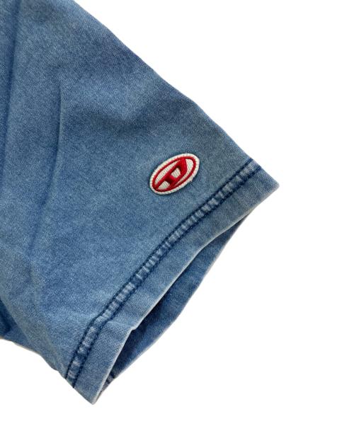 DIESEL（ディーゼル）DIESEL (ディーゼル) D-BIGGOR-NE TRACK DENIM T-SHIRT　069YN インディゴ サイズ:XXLの古着・服飾アイテム