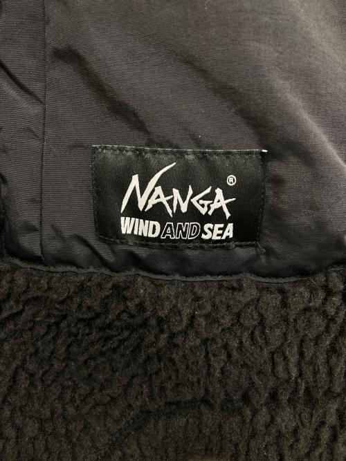 NANGA（ナンガ）NANGA (ナンガ) WIND AND SEA (ウィンダンシー) BOA FLEECE JACKET ブラック サイズ:Lの古着・服飾アイテム