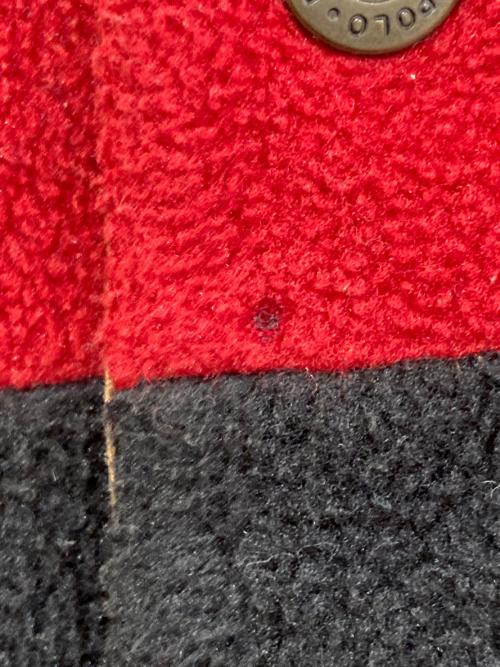 POLO RALPH LAUREN（ポロ・ラルフローレン）POLO RALPH LAUREN (ポロ・ラルフローレン) フリースプルオーバー レッド サイズ:LLの古着・服飾アイテム