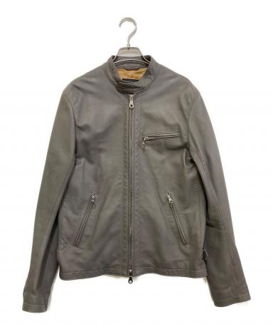 中古・古着通販】Cinquanta (チンクワンタ) ラムレザー スタンドカラー