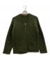 J.CREW（ジェイクルー）の古着「90's ジップアップニットジャケット」｜オリーブ