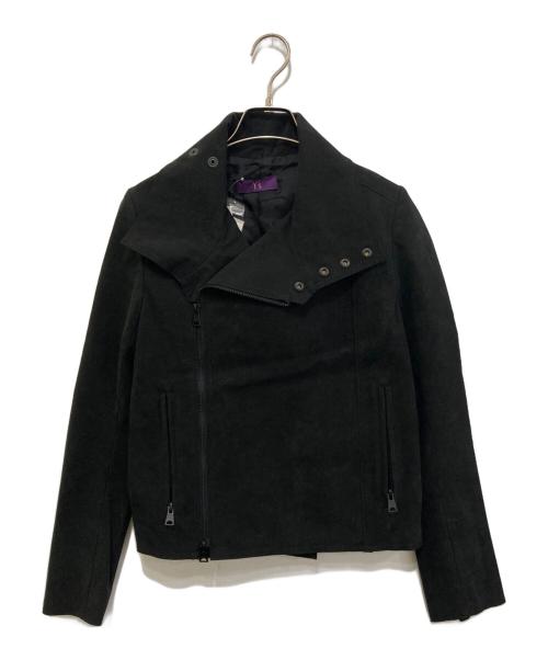 Y's（ワイズ）Y's (ワイズ) スエードタッチライダースジャケット ブラック サイズ:1 未使用品の古着・服飾アイテム