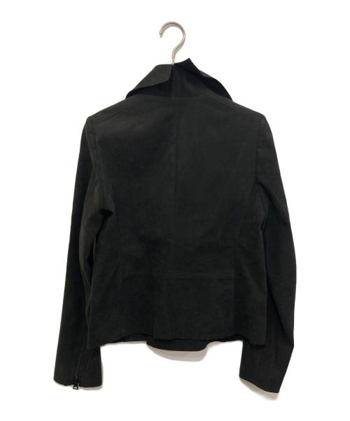 Y's（ワイズ）Y's (ワイズ) スエードタッチライダースジャケット ブラック サイズ:1 未使用品の古着・服飾アイテム