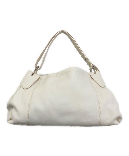 Salvatore Ferragamo（サルヴァトーレ フェラガモ）Salvatore Ferragamo (サルヴァトーレ フェラガモ) ガンチーニストラップワンハンドルバッグ　A911 アイボリーの古着・服飾アイテム