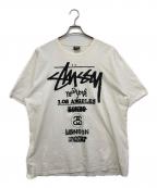 stussyステューシー）の古着「プリントTシャツ」｜ホワイト