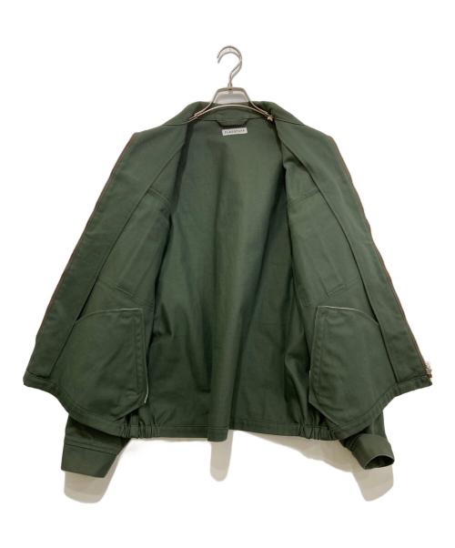 flagstuff（フラグスタフ）flagstuff (フラグスタフ) ジップブルゾン グリーン サイズ:Lの古着・服飾アイテム