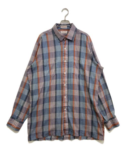 SOVEREIGN（ソブリン）SOVEREIGN (ソブリン) チェックシャツ パープル サイズ:XLの古着・服飾アイテム