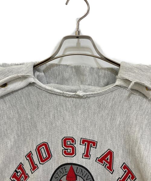 Champion REVERSE WEAVE（チャンピオン リバース ウィーブ）Champion REVERSE WEAVE (チャンピオン リバース ウィーブ) 90`sカレッジプリントパーカー グレー サイズ:XLARGEの古着・服飾アイテム