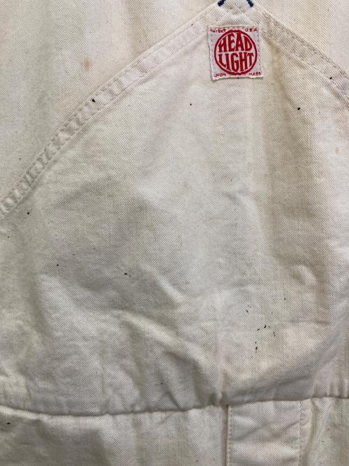 HEADLIGHT（ヘッドライト）HEADLIGHT (ヘッドライト) オーバーオール ベージュ サイズ:不明(実寸をご参考下さい)の古着・服飾アイテム