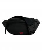 DIESELディーゼル）の古着「オーバルDレザーショルダーバッグ　X09924」｜ブラック