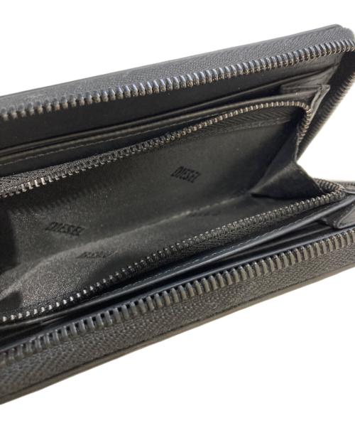 DIESEL（ディーゼル）DIESEL (ディーゼル) コンチネンタルZIPラウンドファスナー財布 ブラックの古着・服飾アイテム
