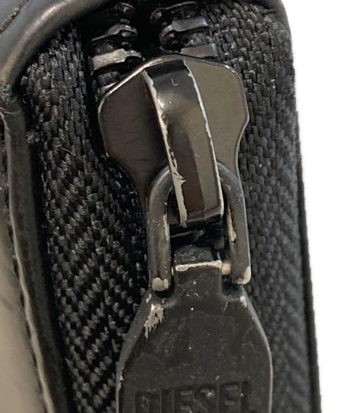 DIESEL（ディーゼル）DIESEL (ディーゼル) コンチネンタルZIPラウンドファスナー財布 ブラックの古着・服飾アイテム