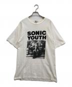Hysteric Glamourヒステリックグラマー）の古着「SONIC YOUTH/HER!WHERE Tシャツ　02211CT08」｜ホワイト