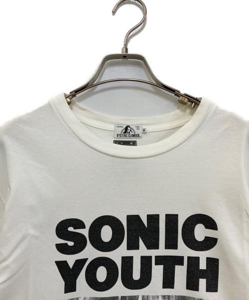 Hysteric Glamour（ヒステリックグラマー）Hysteric Glamour (ヒステリックグラマー) SONIC YOUTH/HER!WHERE Tシャツ　02211CT08 ホワイト サイズ:Mの古着・服飾アイテム