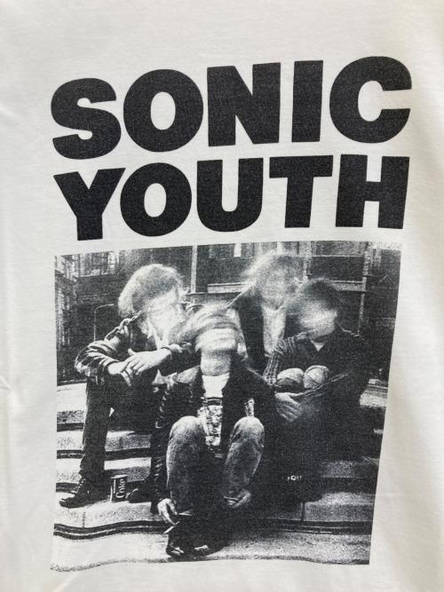 Hysteric Glamour（ヒステリックグラマー）Hysteric Glamour (ヒステリックグラマー) SONIC YOUTH/HER!WHERE Tシャツ　02211CT08 ホワイト サイズ:Mの古着・服飾アイテム
