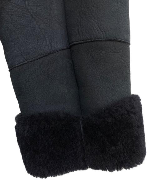 ARMANI COLLEZIONI（アルマーニ コレツィオーニ）ARMANI COLLEZIONI (アルマーニ コレツィオーニ) ラムレザームートンコート ネイビー サイズ:50の古着・服飾アイテム