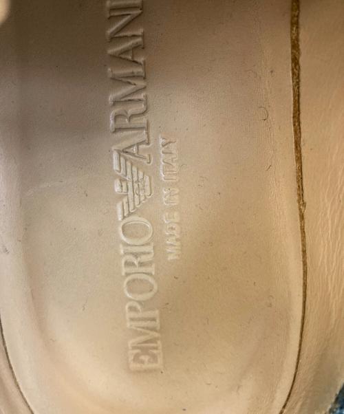 EMPORIO ARMANI（エンポリオアルマーニ）EMPORIO ARMANI (エンポリオアルマーニ) ウイングチップレザーシューズ ブラック サイズ:8の古着・服飾アイテム