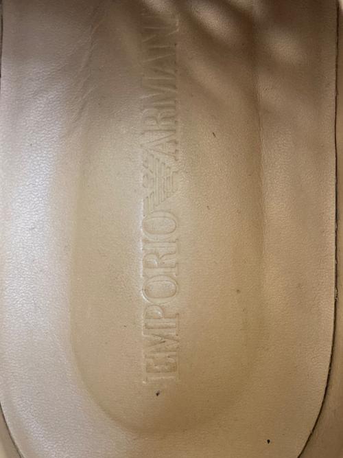 EMPORIO ARMANI（エンポリオアルマーニ）EMPORIO ARMANI (エンポリオアルマーニ) カットワークスタッズレザーシューズ　X4C437 レッド サイズ:7の古着・服飾アイテム