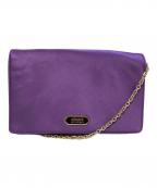 ）の古着「サテンショルダーバッグ」｜パープル