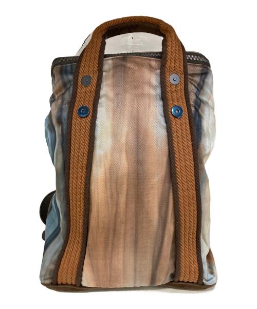 GIORGIO ARMANI（ジョルジョアルマーニ）GIORGIO ARMANI (ジョルジョアルマーニ) 転写プリントバックパック ブラウンの古着・服飾アイテム