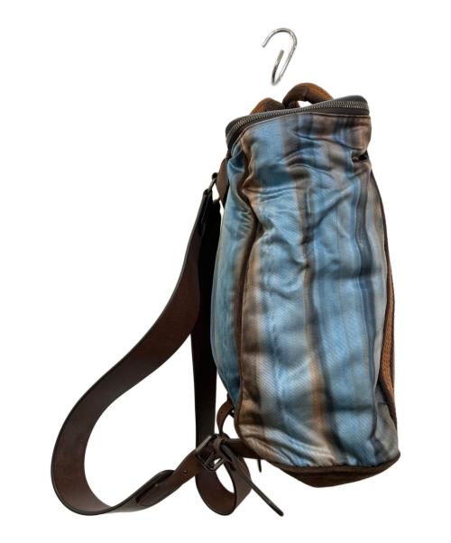 GIORGIO ARMANI（ジョルジョアルマーニ）GIORGIO ARMANI (ジョルジョアルマーニ) 転写プリントバックパック ブラウンの古着・服飾アイテム