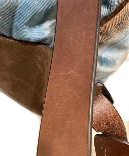 GIORGIO ARMANI（ジョルジョアルマーニ）GIORGIO ARMANI (ジョルジョアルマーニ) 転写プリントバックパック ブラウンの古着・服飾アイテム