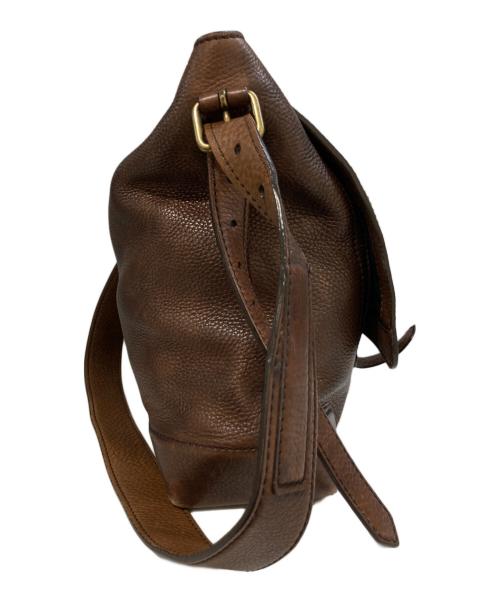 COACH（コーチ）COACH (コーチ) レザーショルダーバッグ ブラウンの古着・服飾アイテム