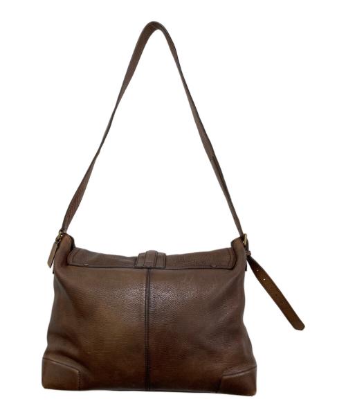 COACH（コーチ）COACH (コーチ) レザーショルダーバッグ ブラウンの古着・服飾アイテム